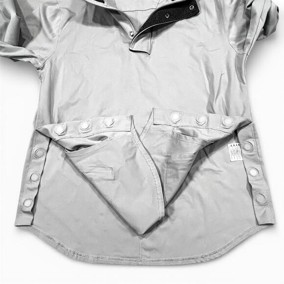 BYLT Elite Fairway Pullover Mens Large Gray Drop Cut Golf Premium Basic Jacket - Picture 6 of 9